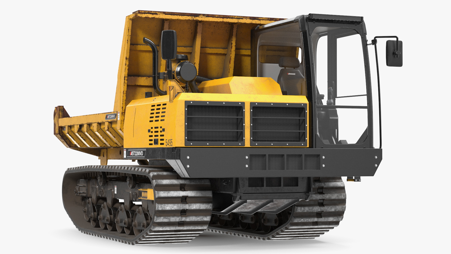 3D Morooka Dumper Dirty Rigged for Maya