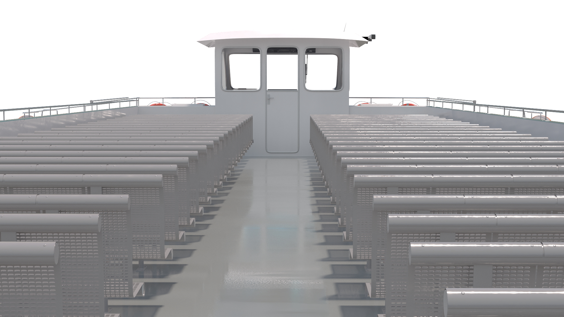 Modern Passenger Ferry Boat 3D