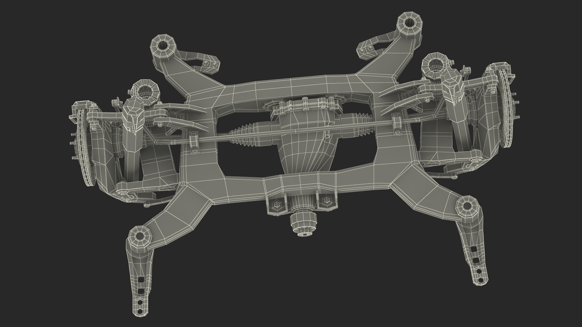 Car Front Suspension Assembly 3D model