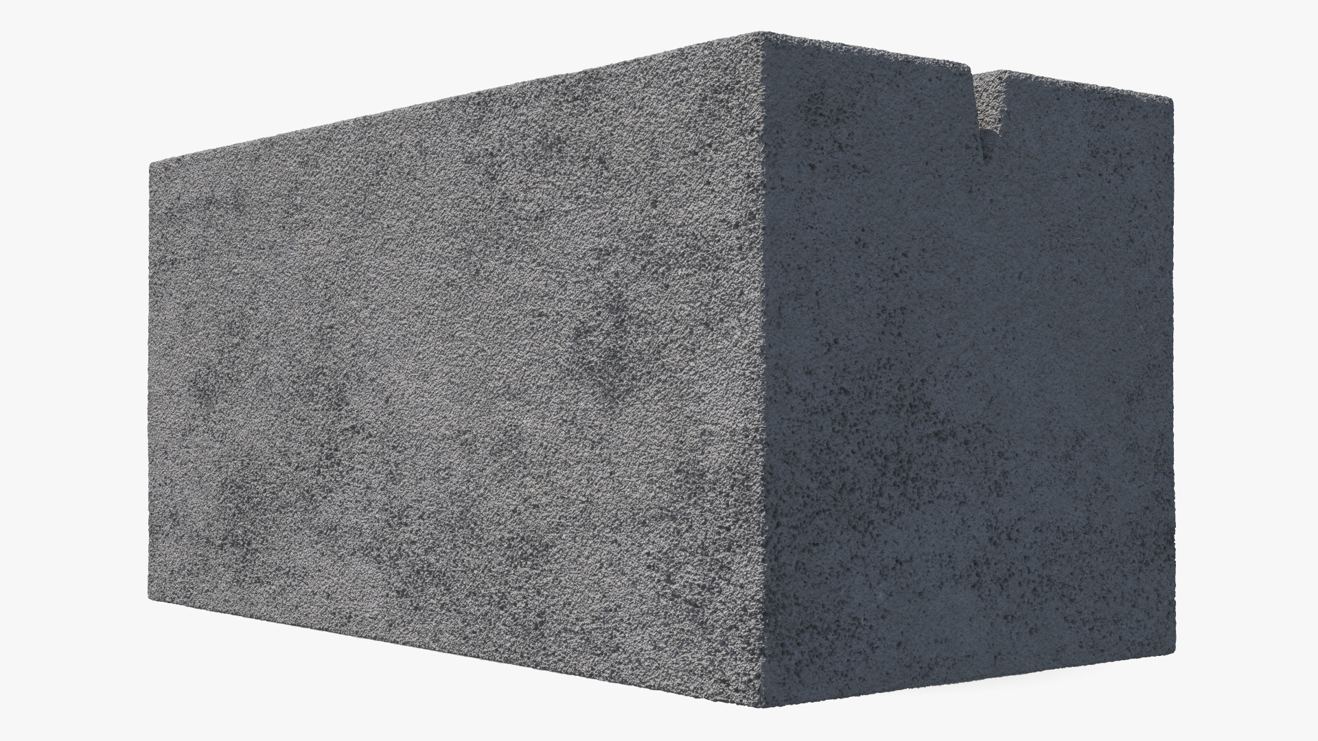 3D Cinder Block 3 Channels model