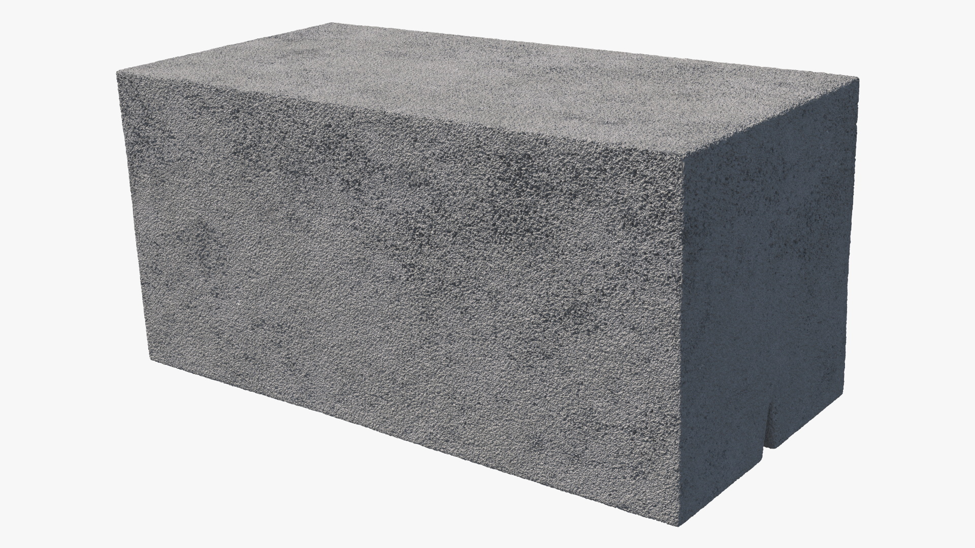 3D Cinder Block 3 Channels model