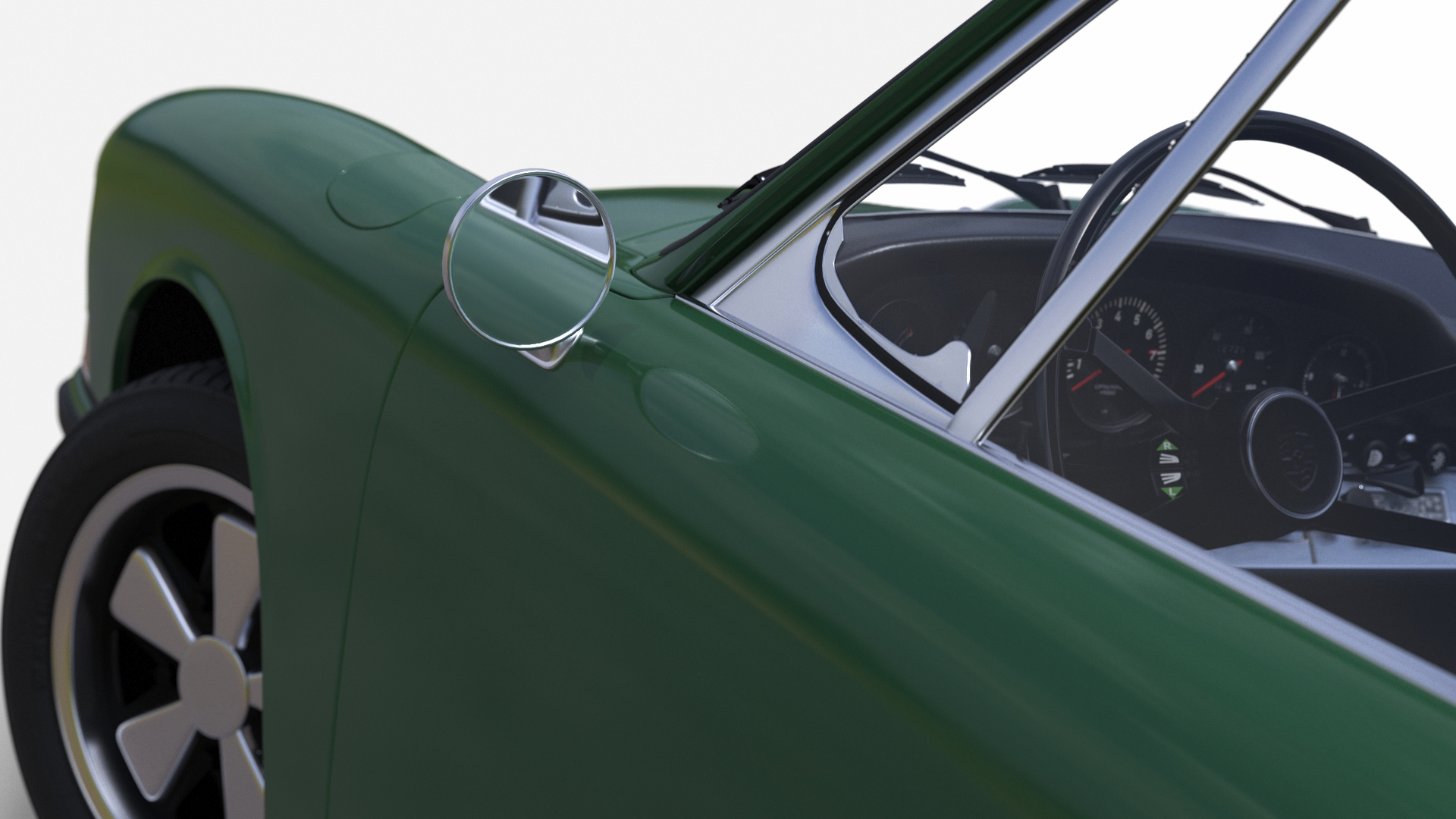 Retro Coupe Sport Car Rigged for Maya 3D