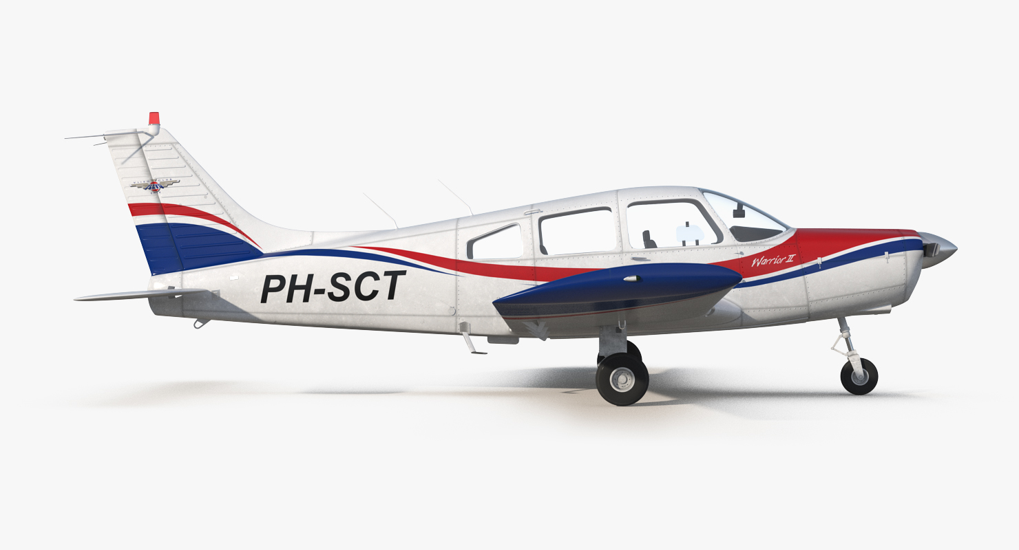 3D model Aircraft Piper PA 28 161 Warrior II