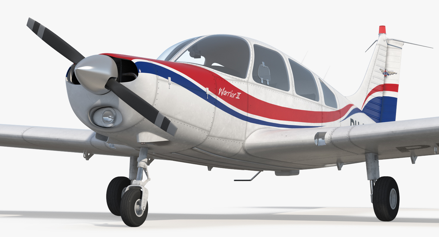 3D model Aircraft Piper PA 28 161 Warrior II