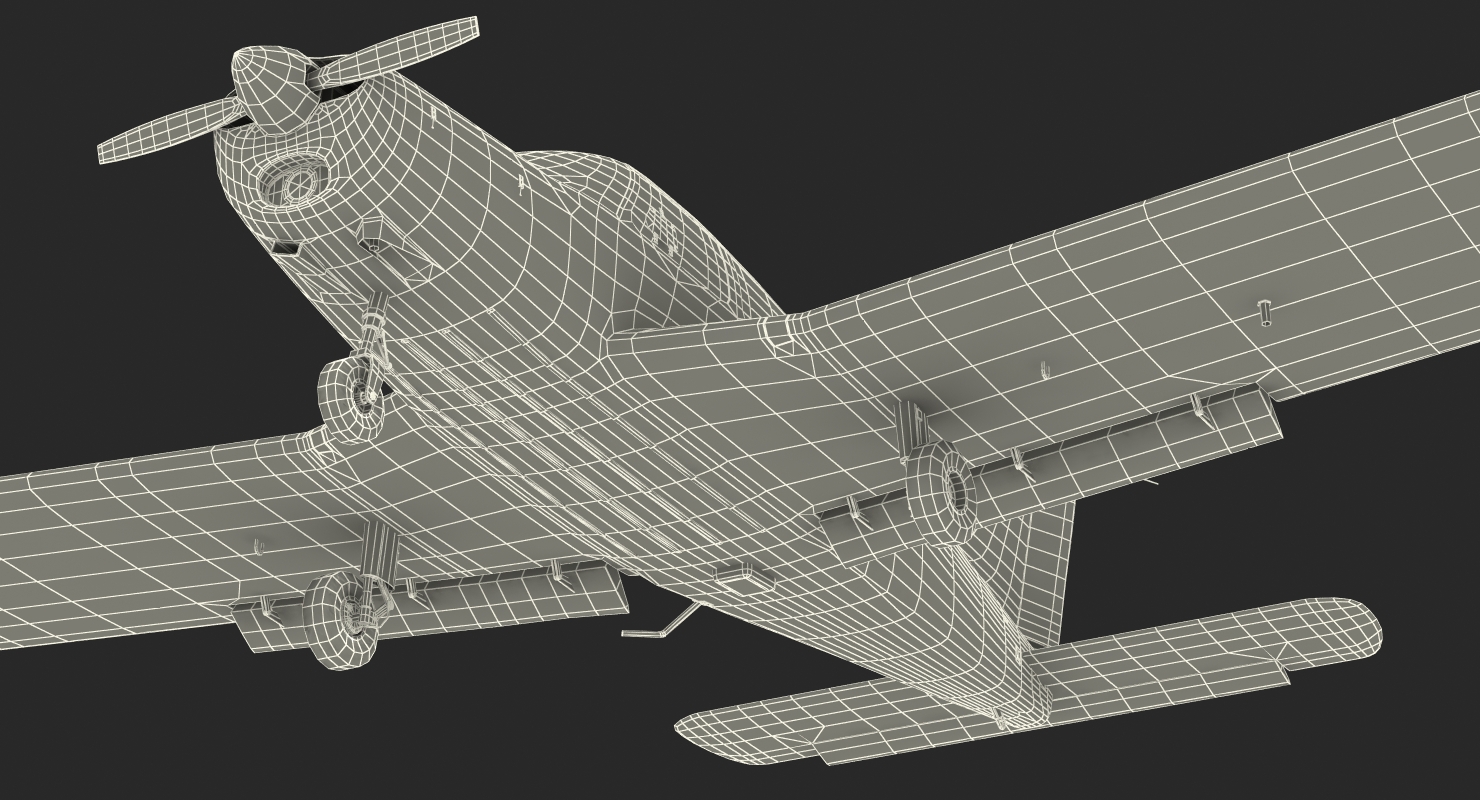 3D model Aircraft Piper PA 28 161 Warrior II