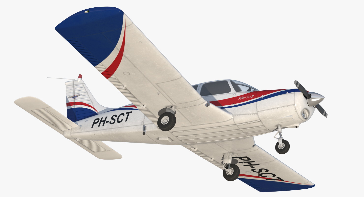 3D model Aircraft Piper PA 28 161 Warrior II