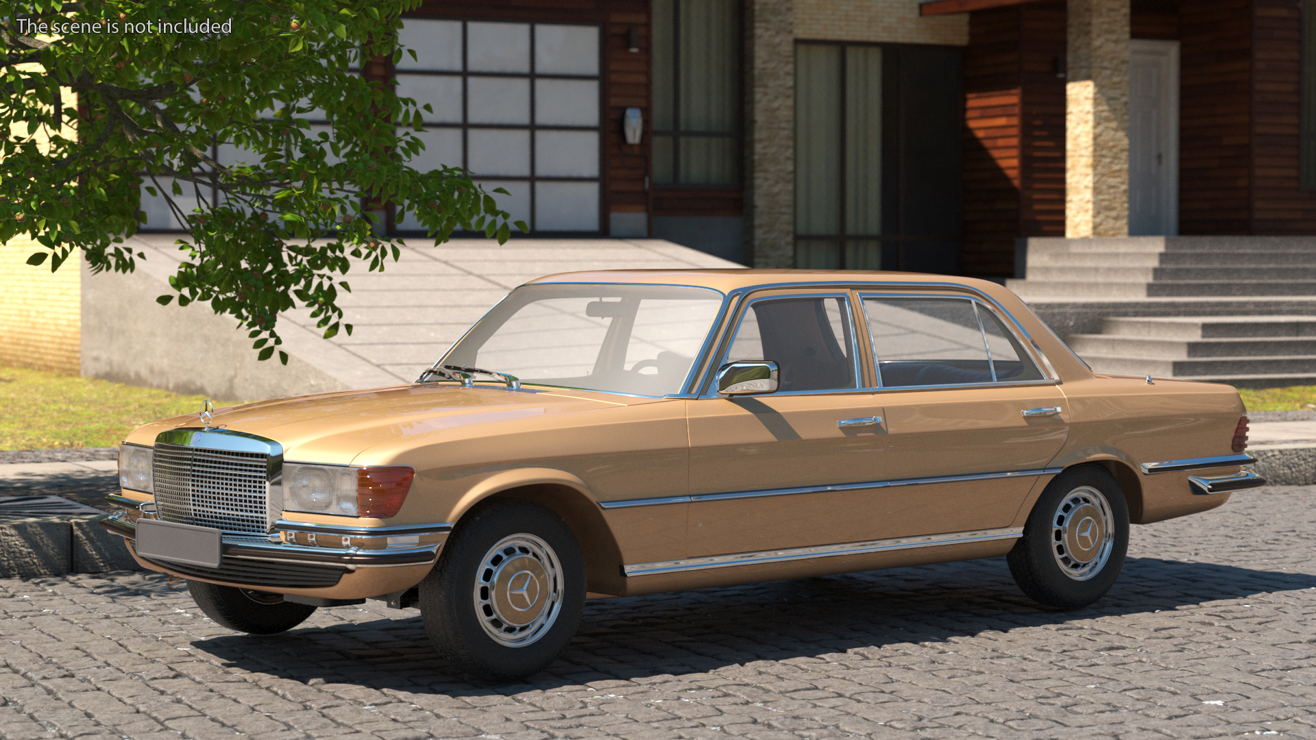 Mercedes Benz 350 SE Yellow 3D