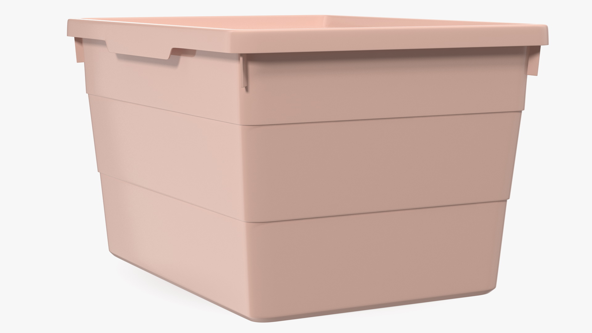 3D Pink Plastic Storage Box with Lid model