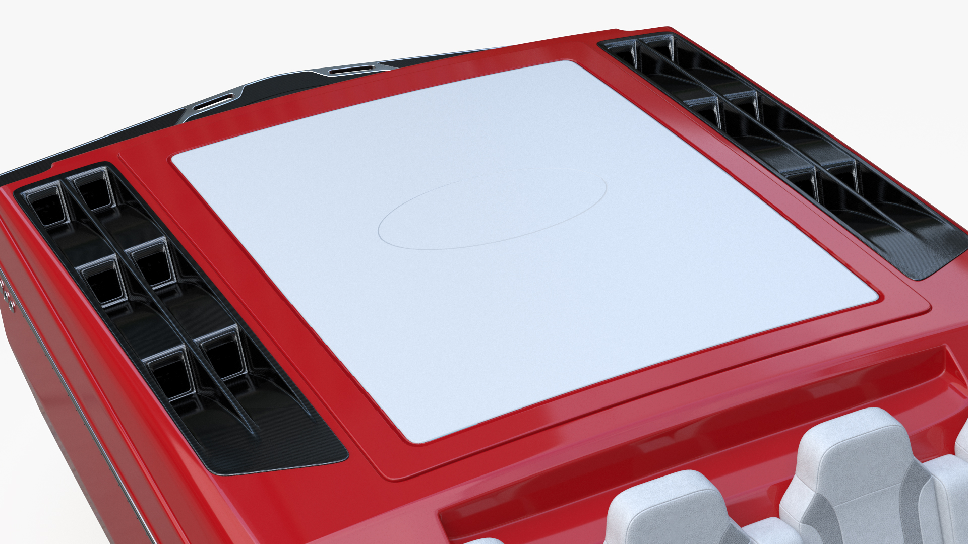 3D Speedboat Red model