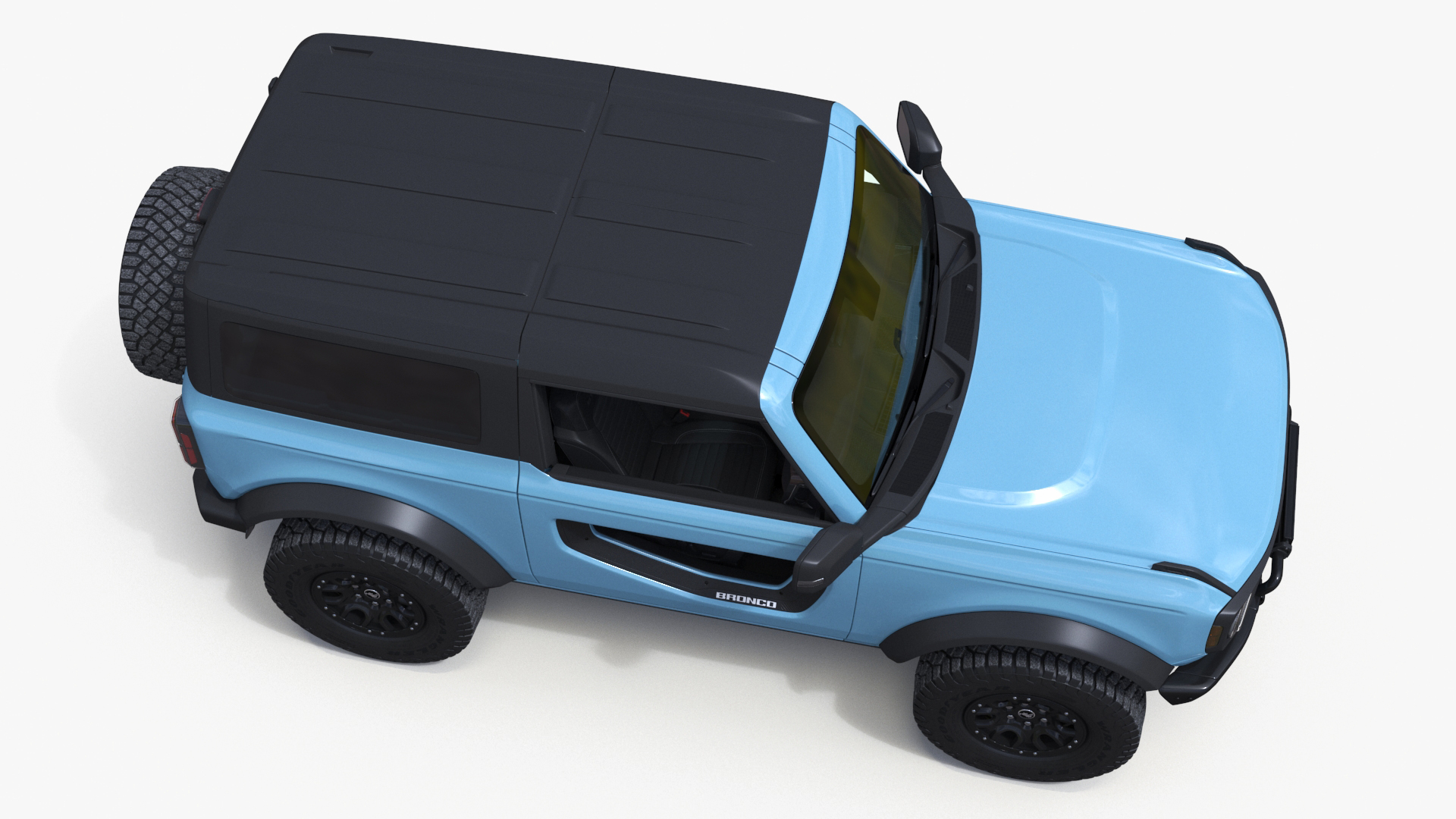 3D Ford Bronco Two Door Area 51 model