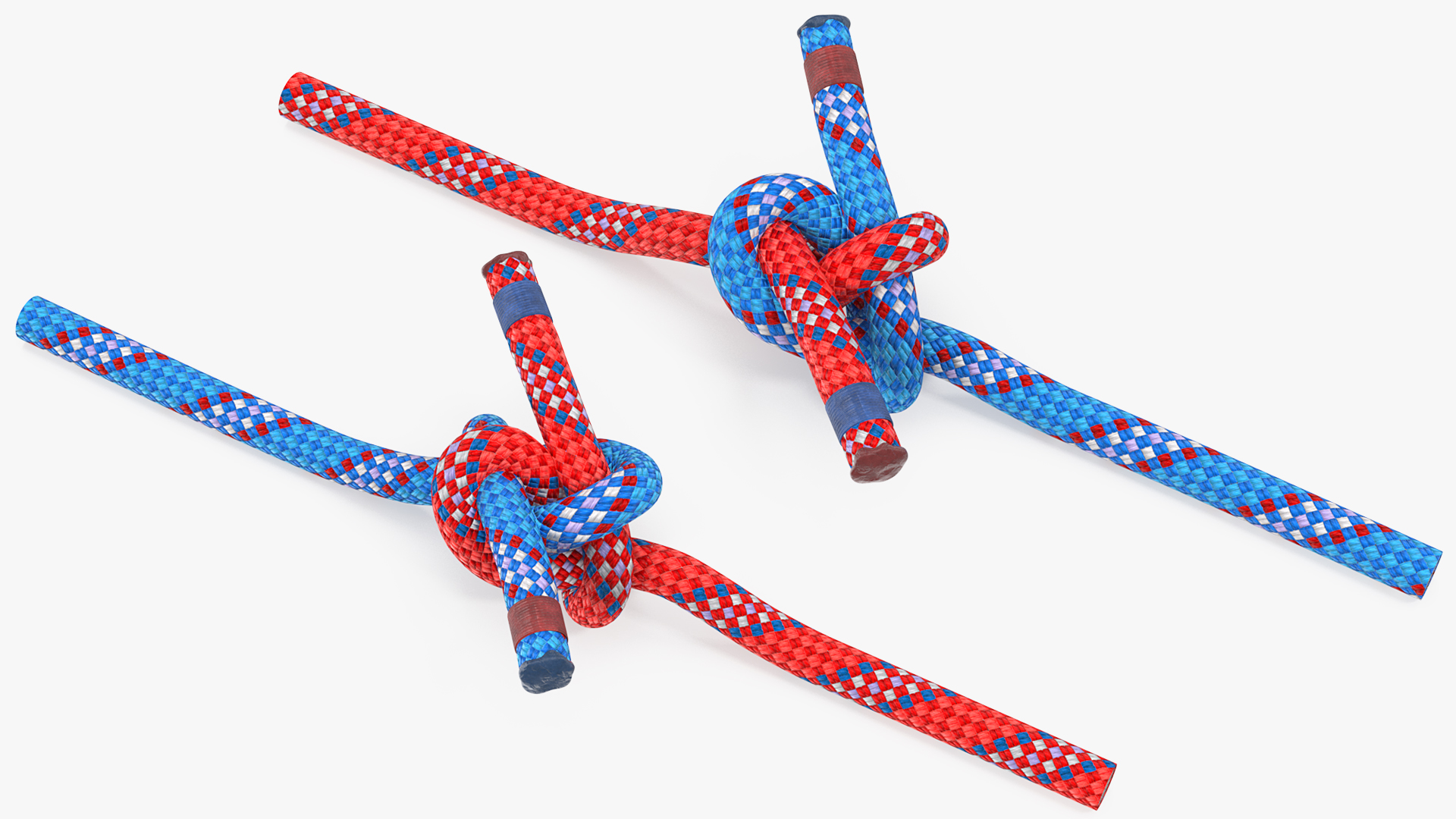 3D model Colored Carrick Bend Knot