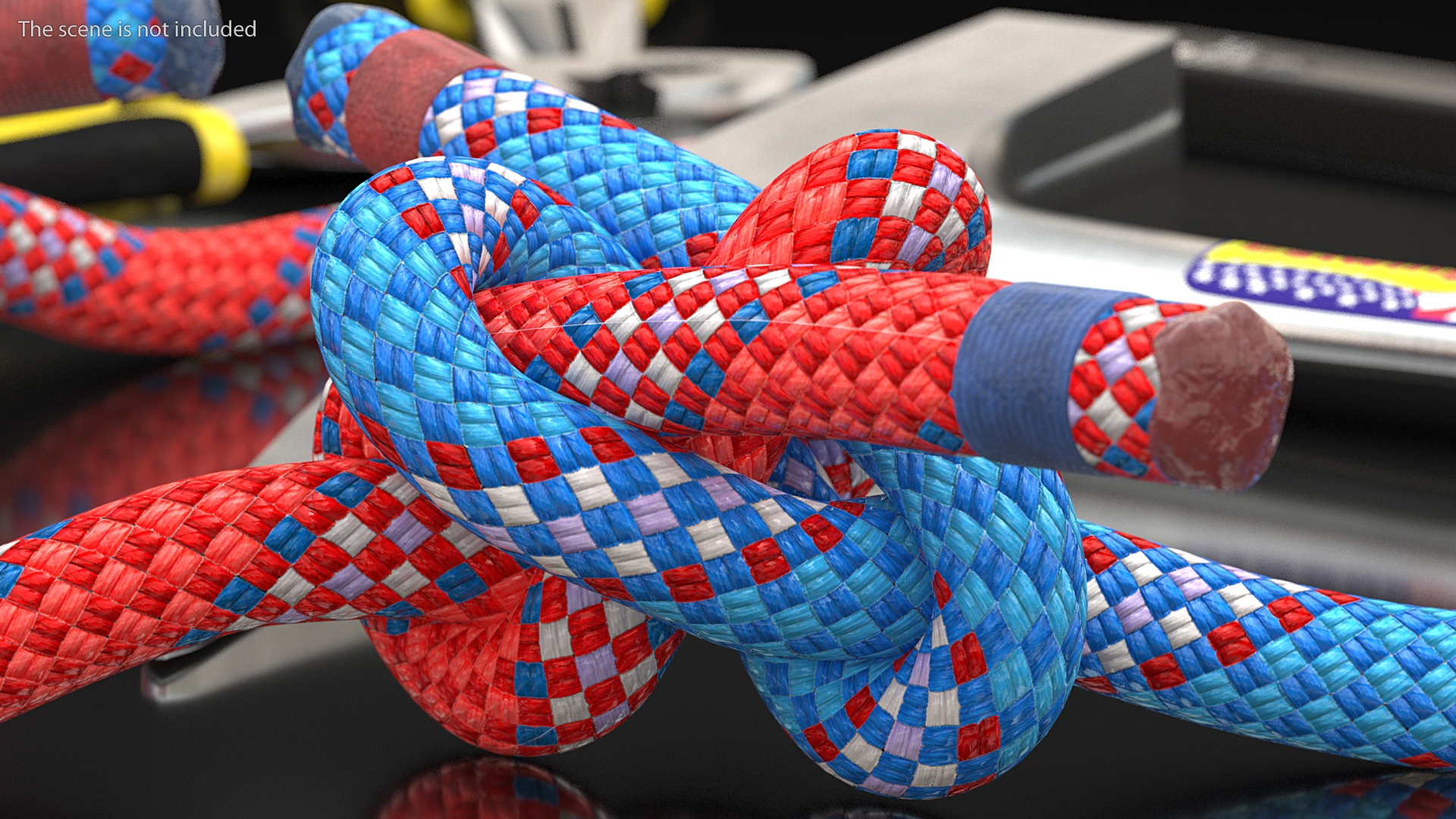 3D model Colored Carrick Bend Knot