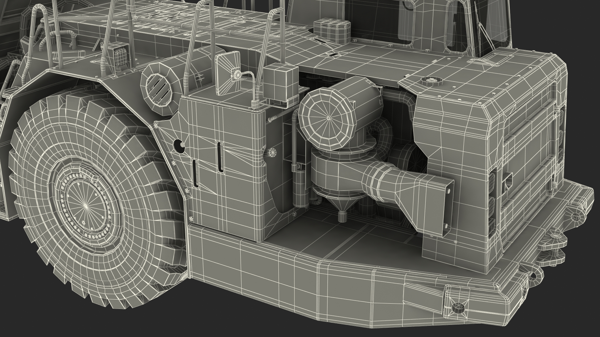 Caterpillar AD45B Mining Truck With Coal Rigged 3D