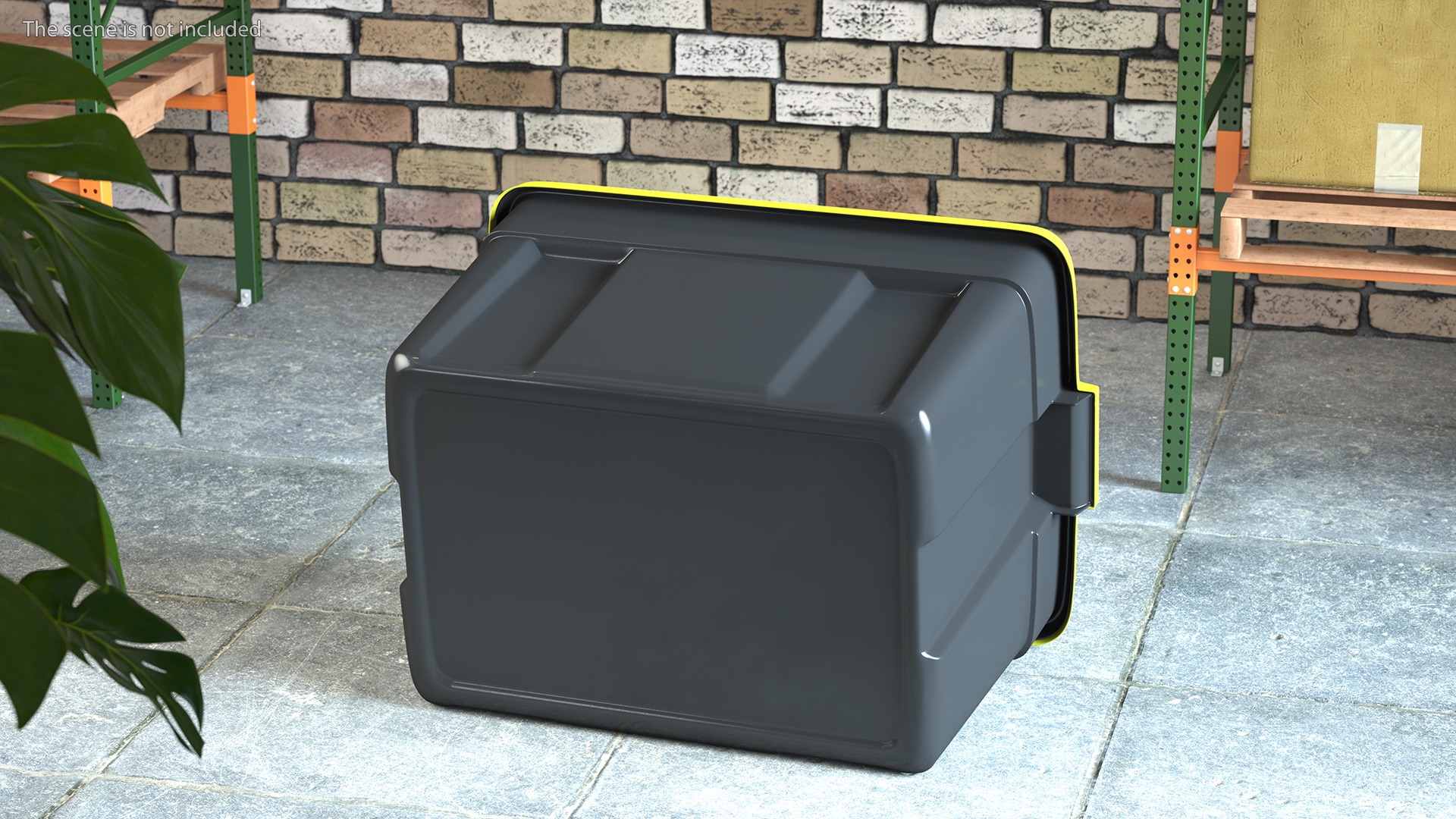 Polyethylene Storage Bin 25 Gallon 3D model