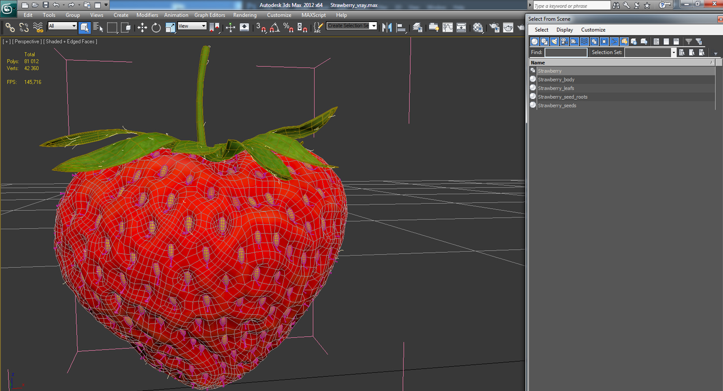 3D model Strawberry