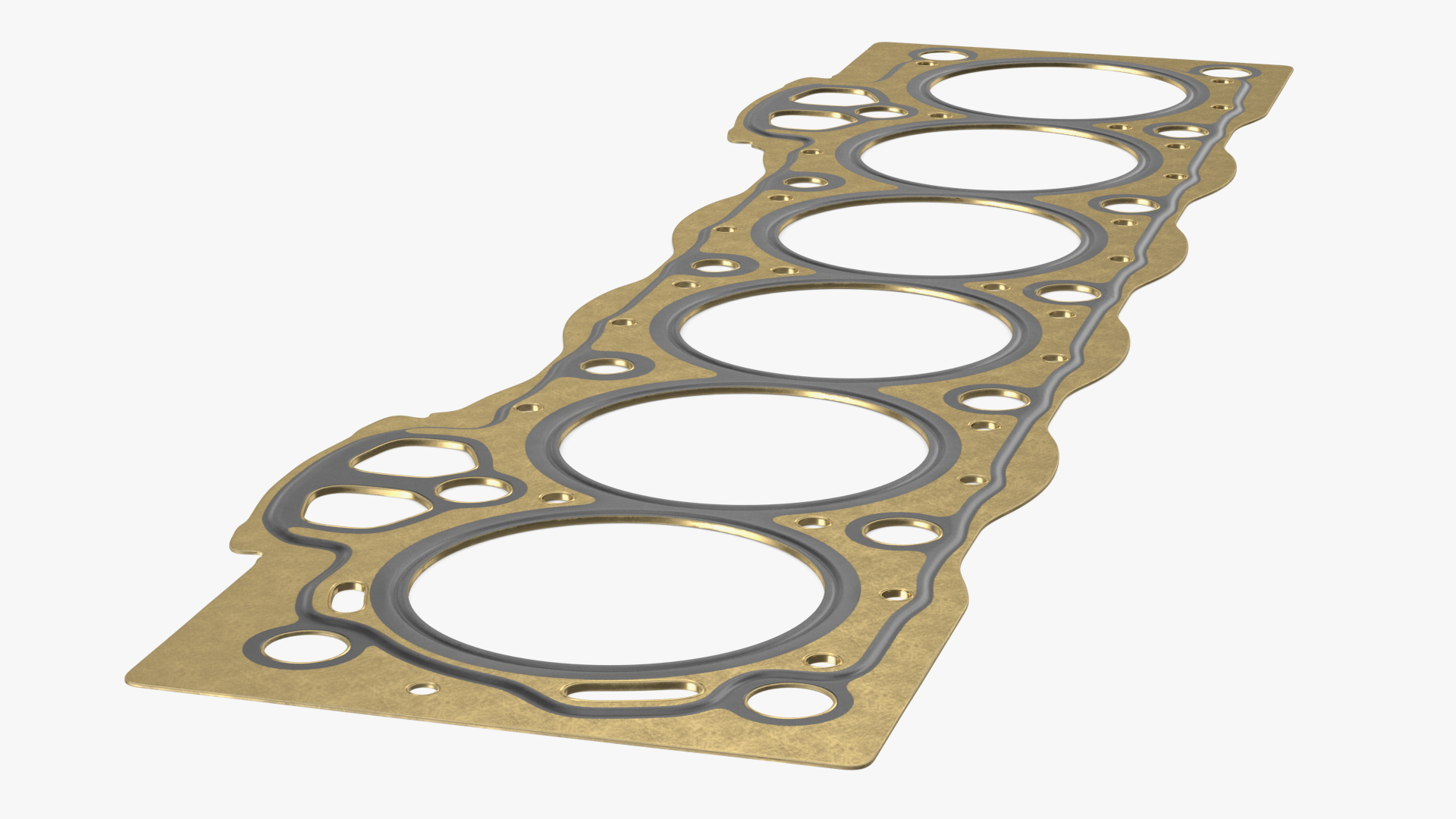 3D Head Gasket 6 Cylinder 1GFE Brass model