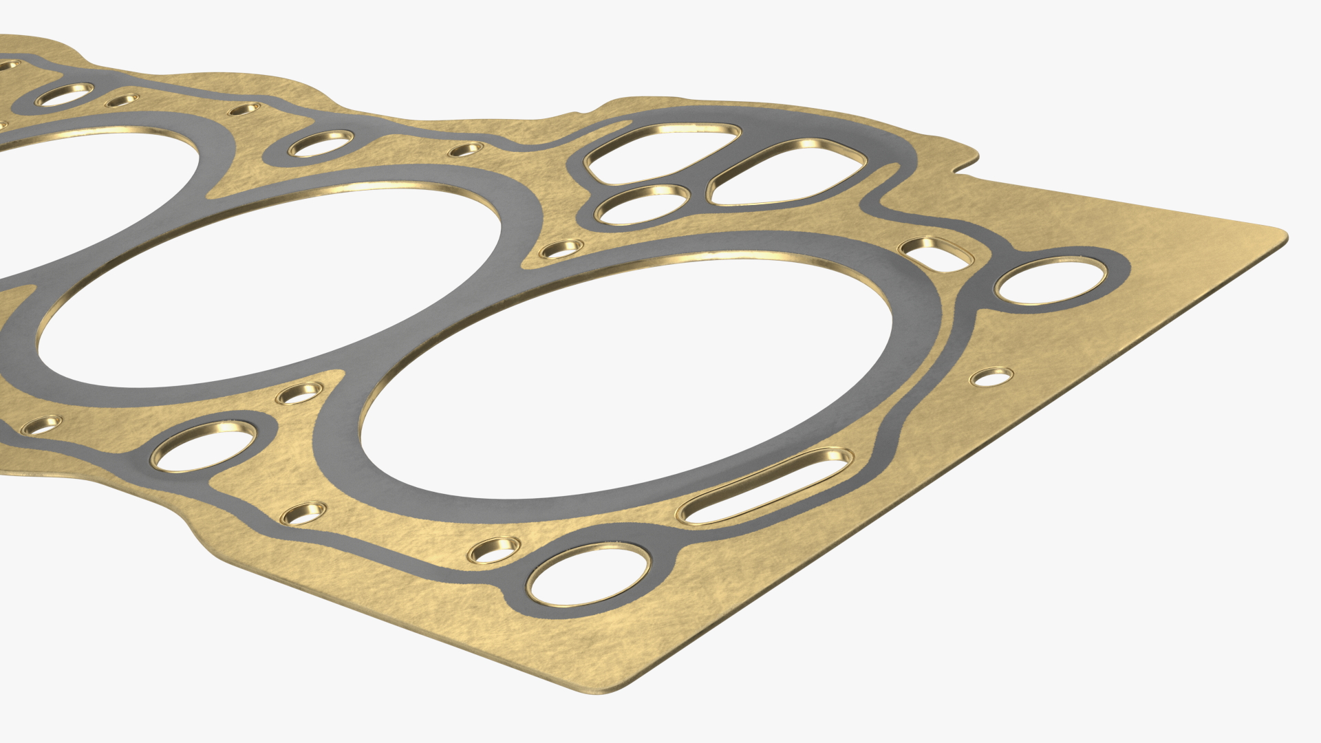 3D Head Gasket 6 Cylinder 1GFE Brass model