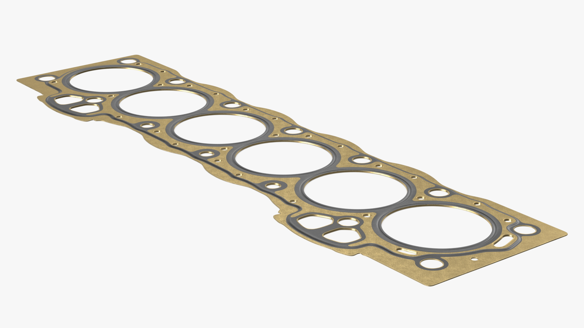 3D Head Gasket 6 Cylinder 1GFE Brass model