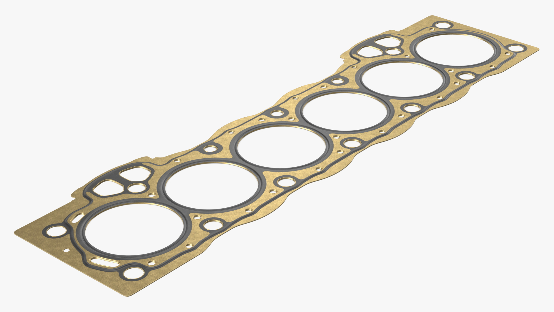 3D Head Gasket 6 Cylinder 1GFE Brass model