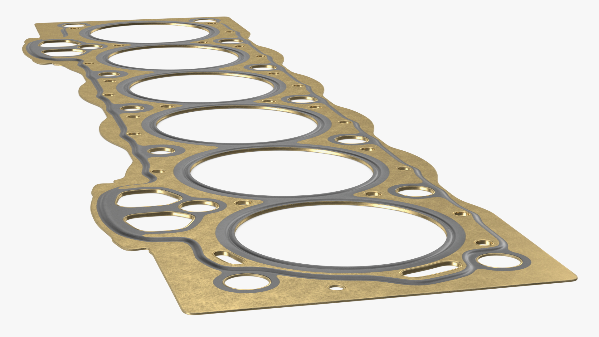 3D Head Gasket 6 Cylinder 1GFE Brass model