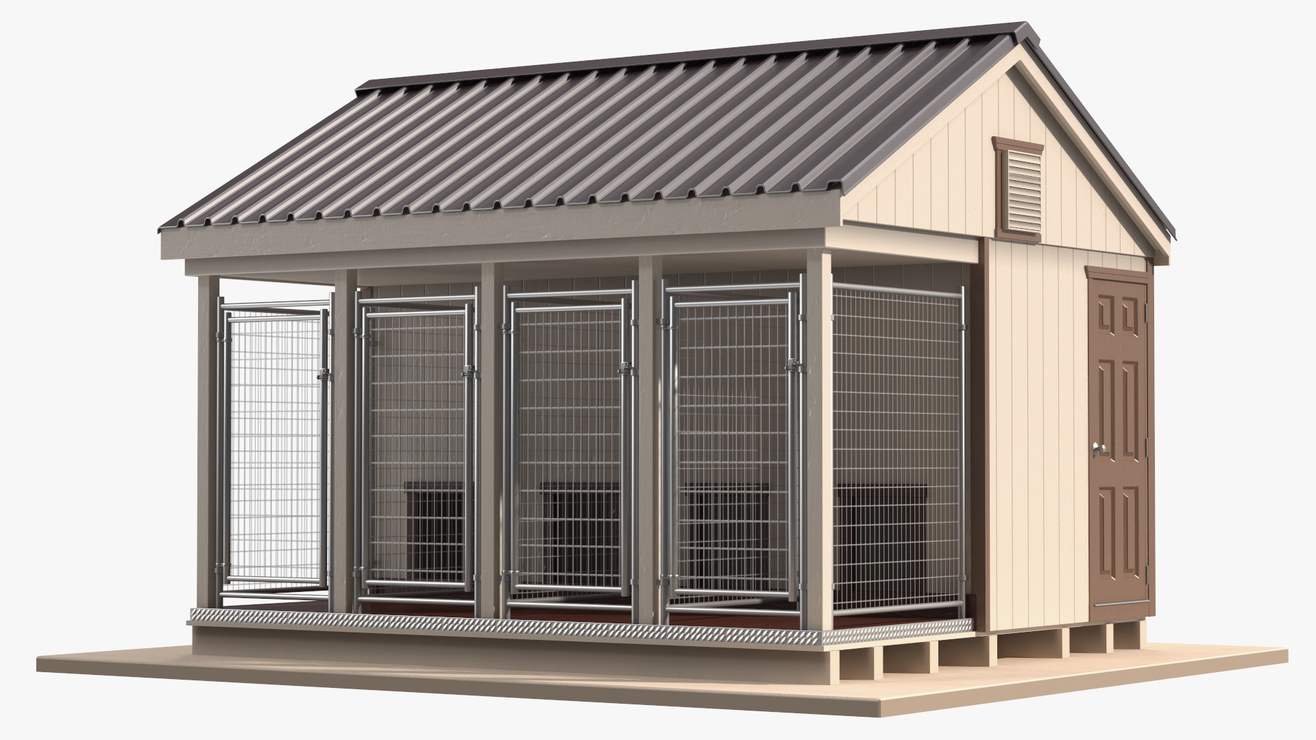 3D Commercial Dog Kennel