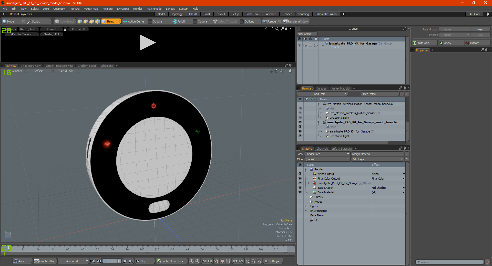 ismartgate PRO Kit for Garage 3D model