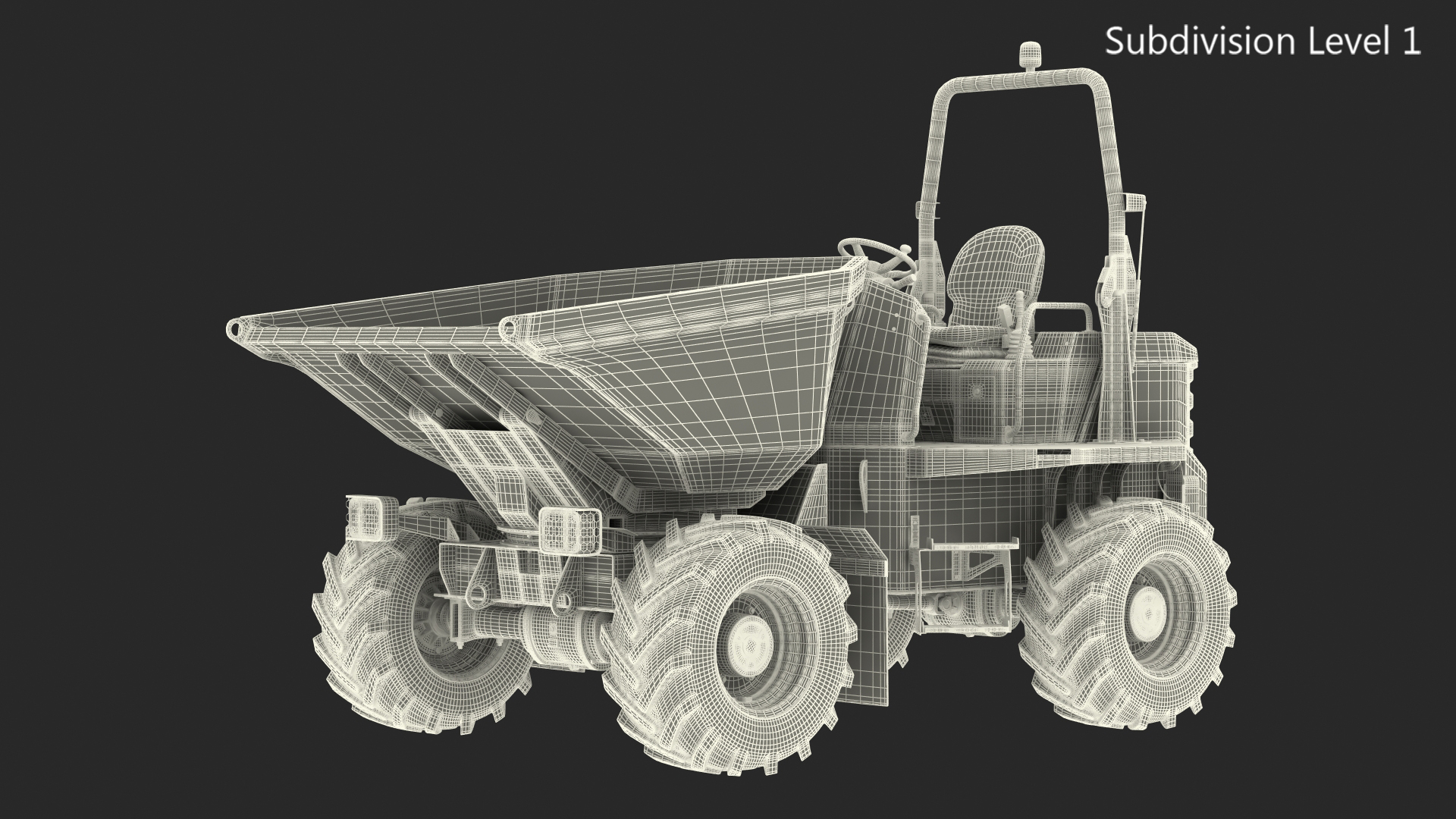 3D model JCB 6T-1 Site Dumper