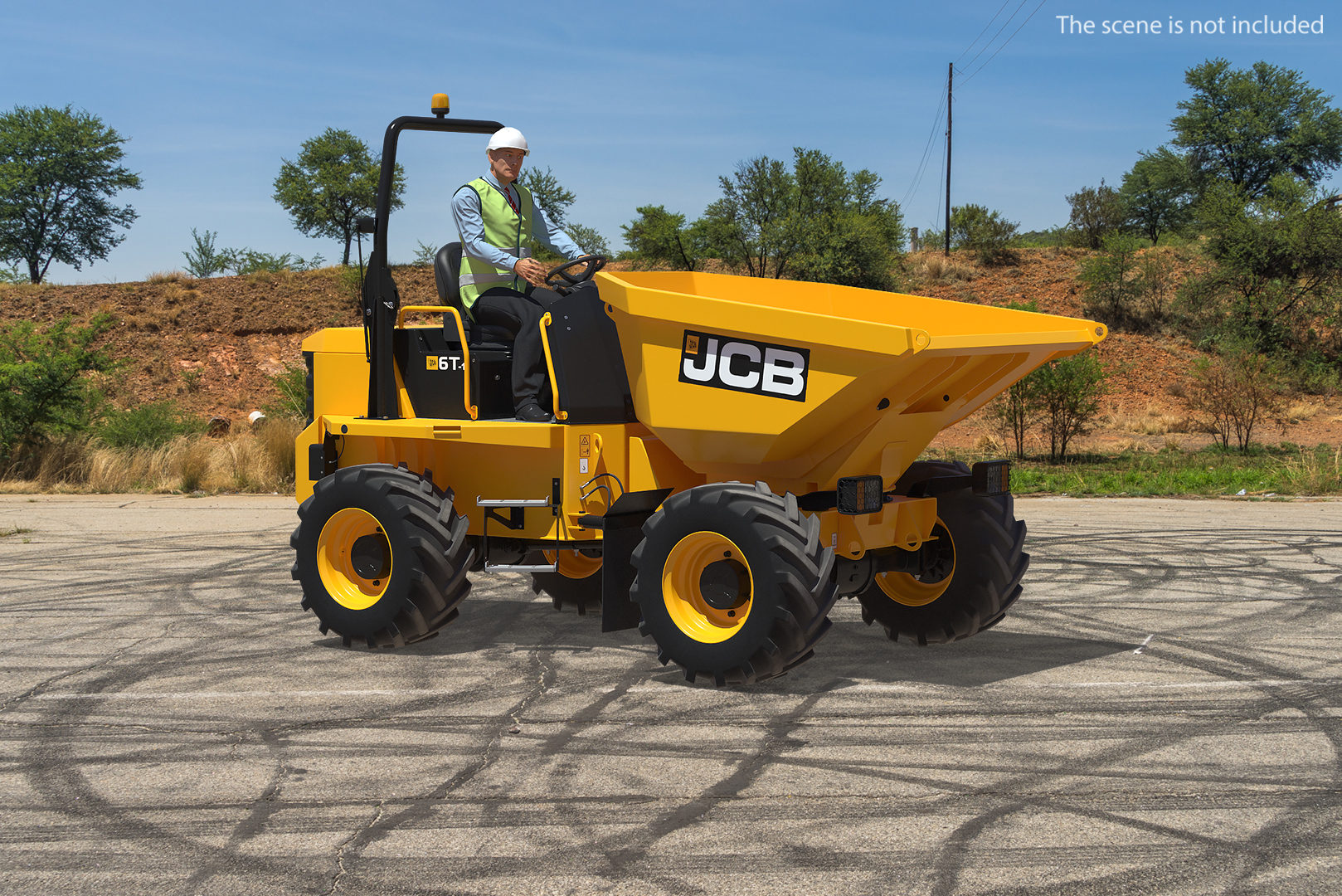 3D model JCB 6T-1 Site Dumper