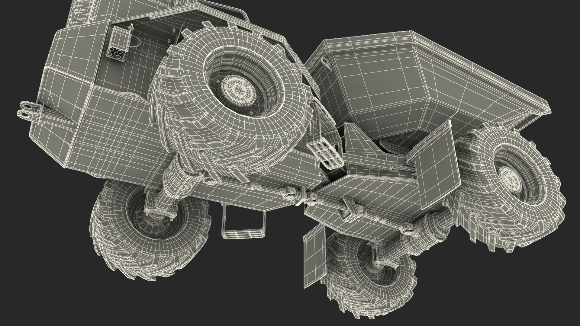 3D model JCB 6T-1 Site Dumper