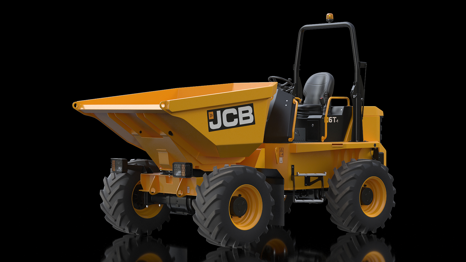 3D model JCB 6T-1 Site Dumper