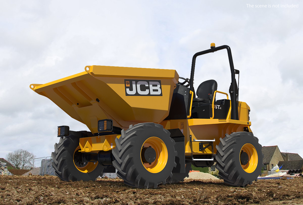 3D model JCB 6T-1 Site Dumper