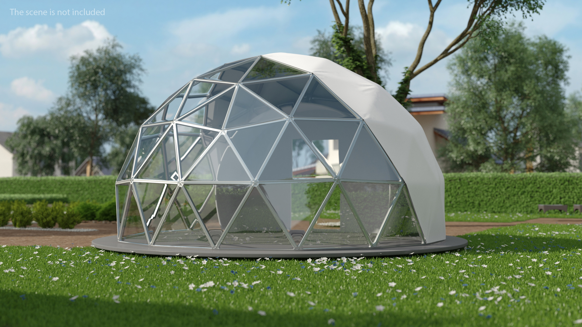 Glamping Geodesic Dome Tent 3D