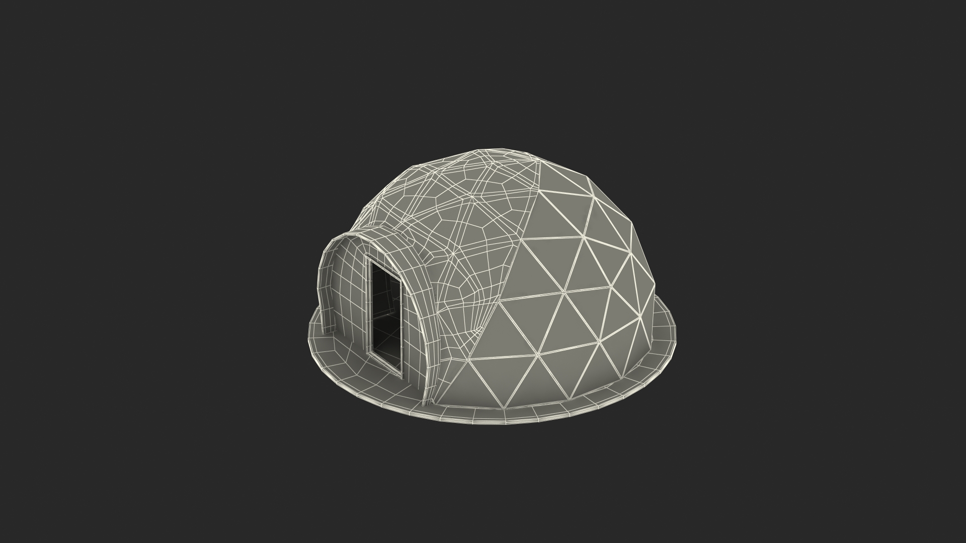 Glamping Geodesic Dome Tent 3D