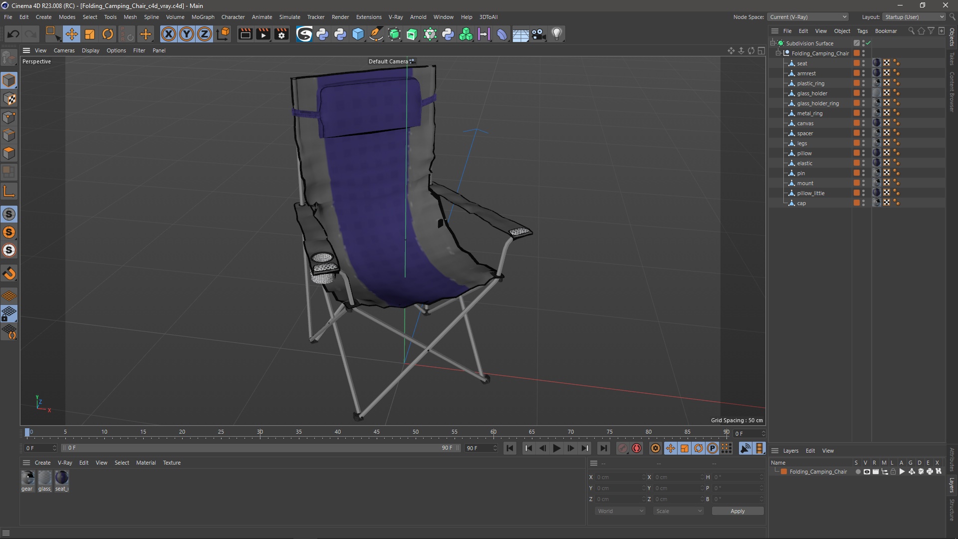 3D Folding Camping Chair