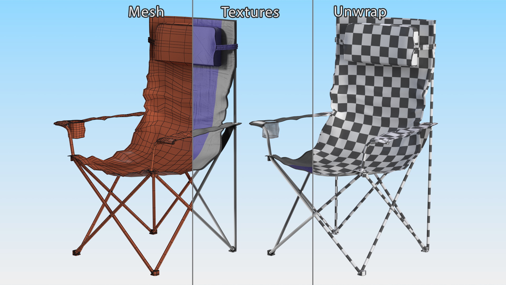 3D Folding Camping Chair