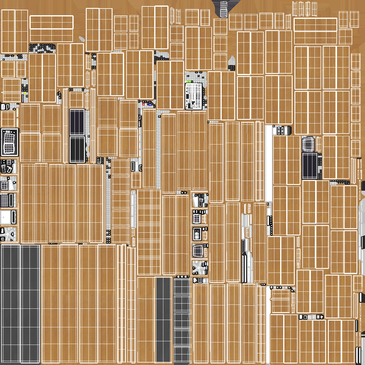 3D School Library Interior model