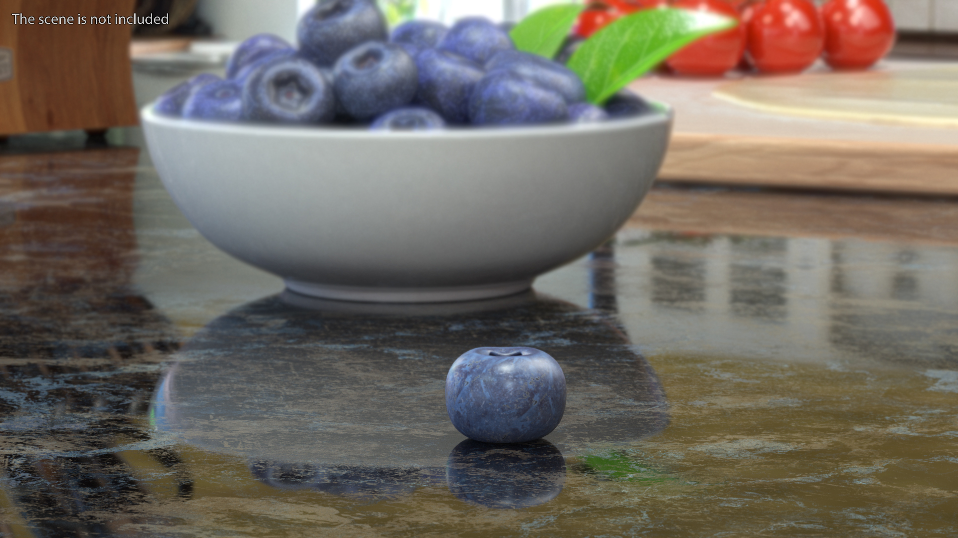 3D Single Blueberry