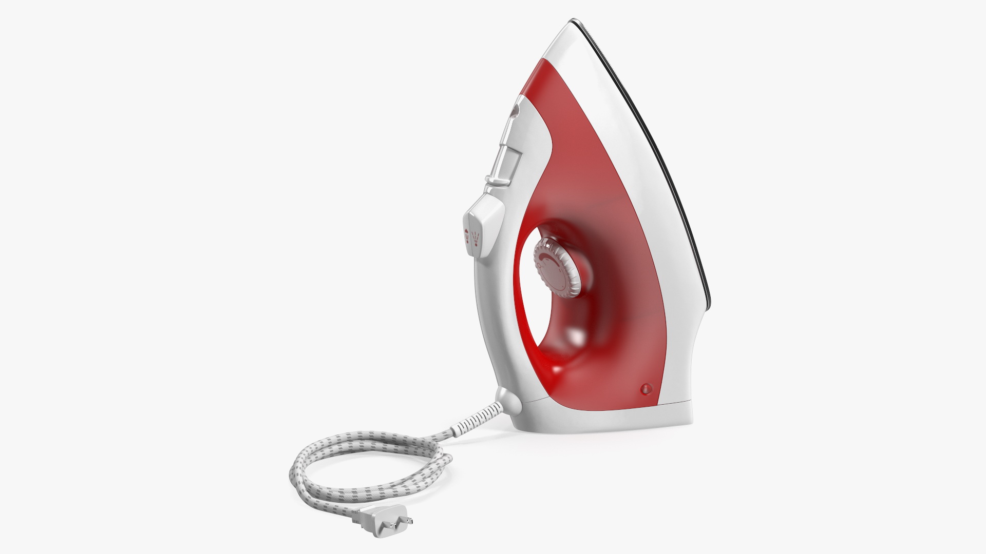 Steam Iron Red 3D model