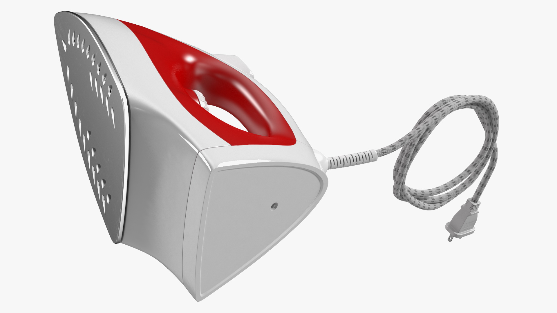 Steam Iron Red 3D model