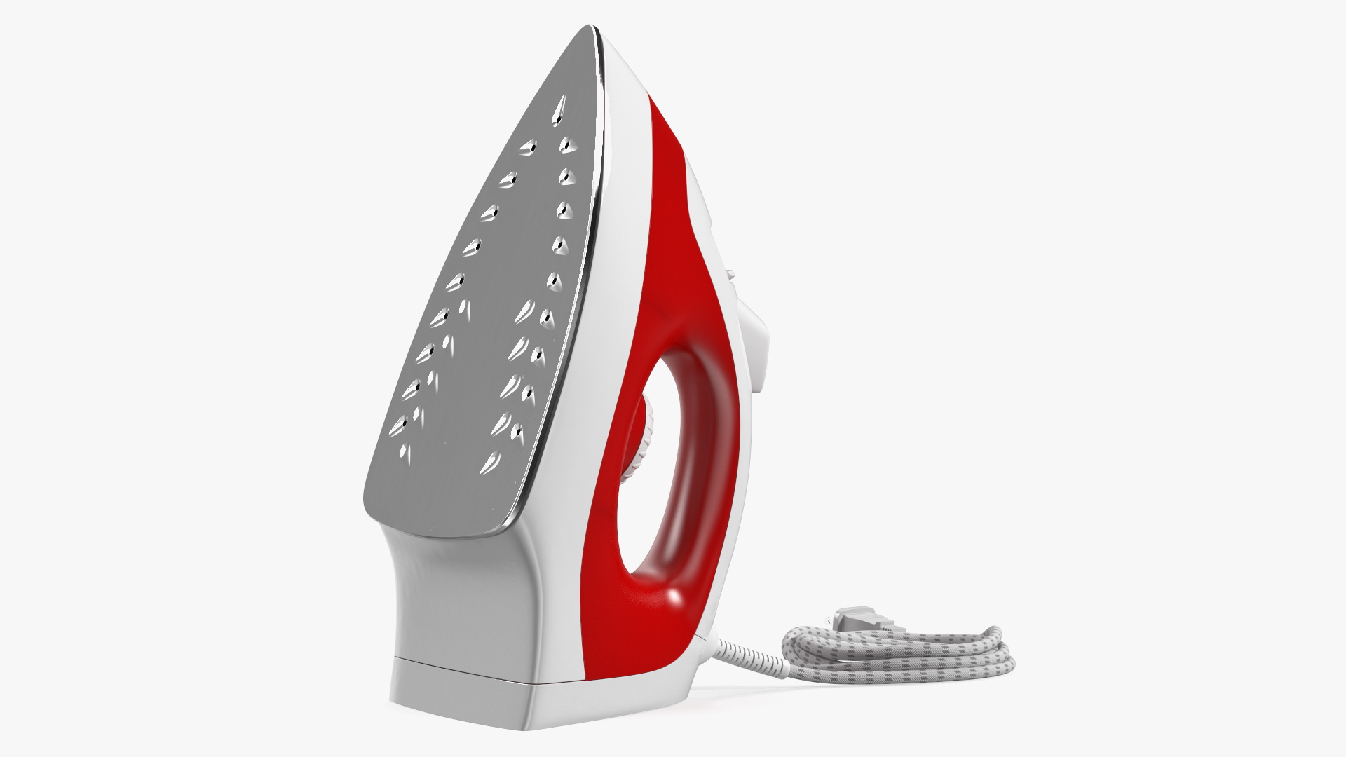 Steam Iron Red 3D model