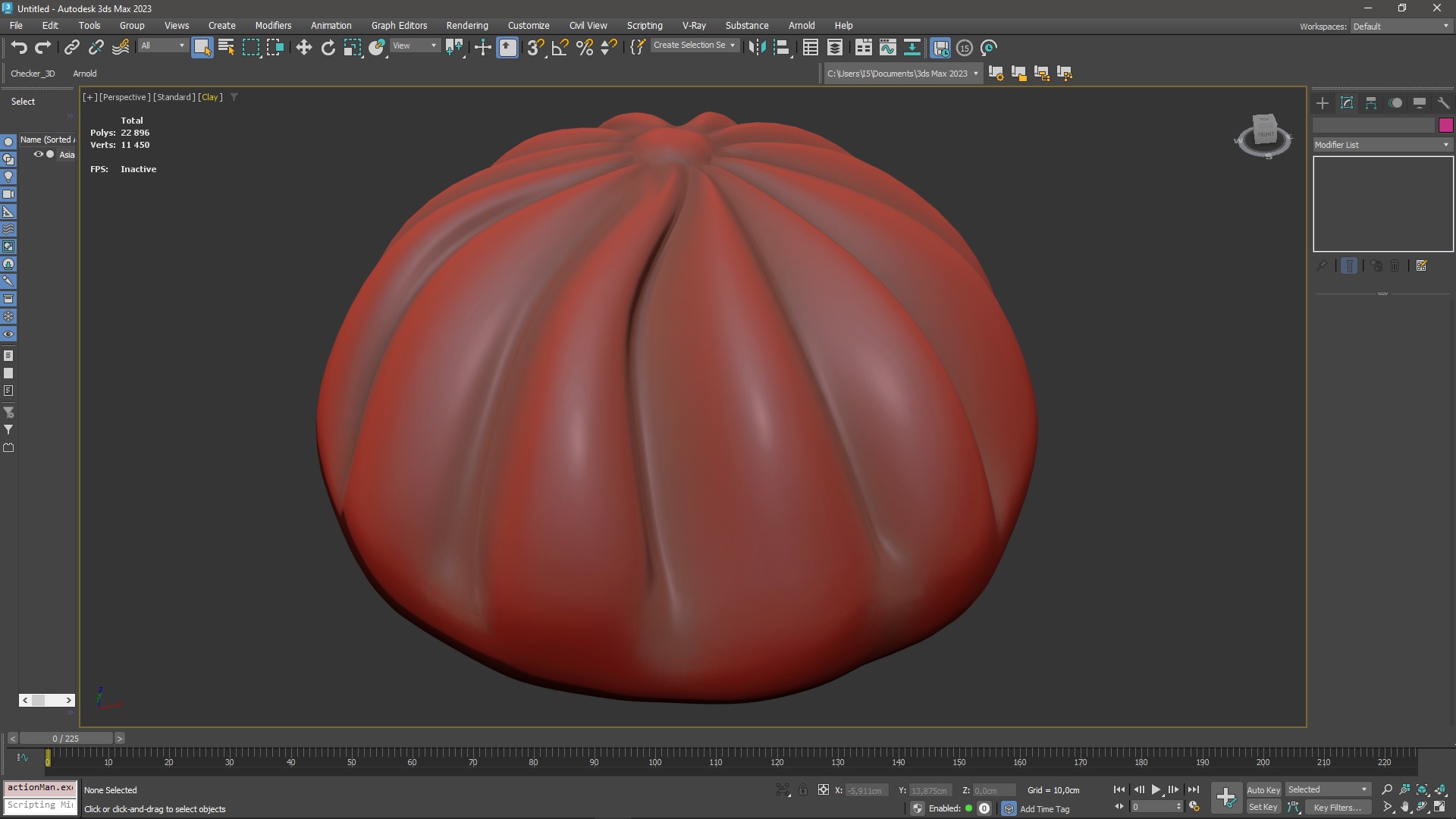 Asian Dumpling Cooked for 3D Print 3D model