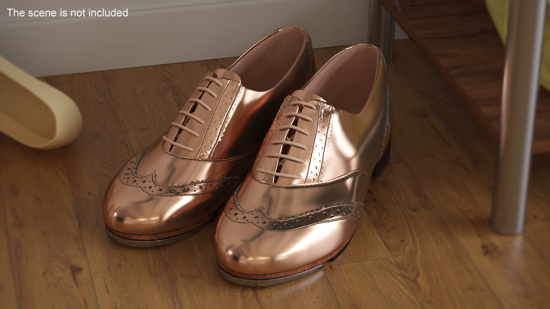 Gold Tap Shoes 3D model