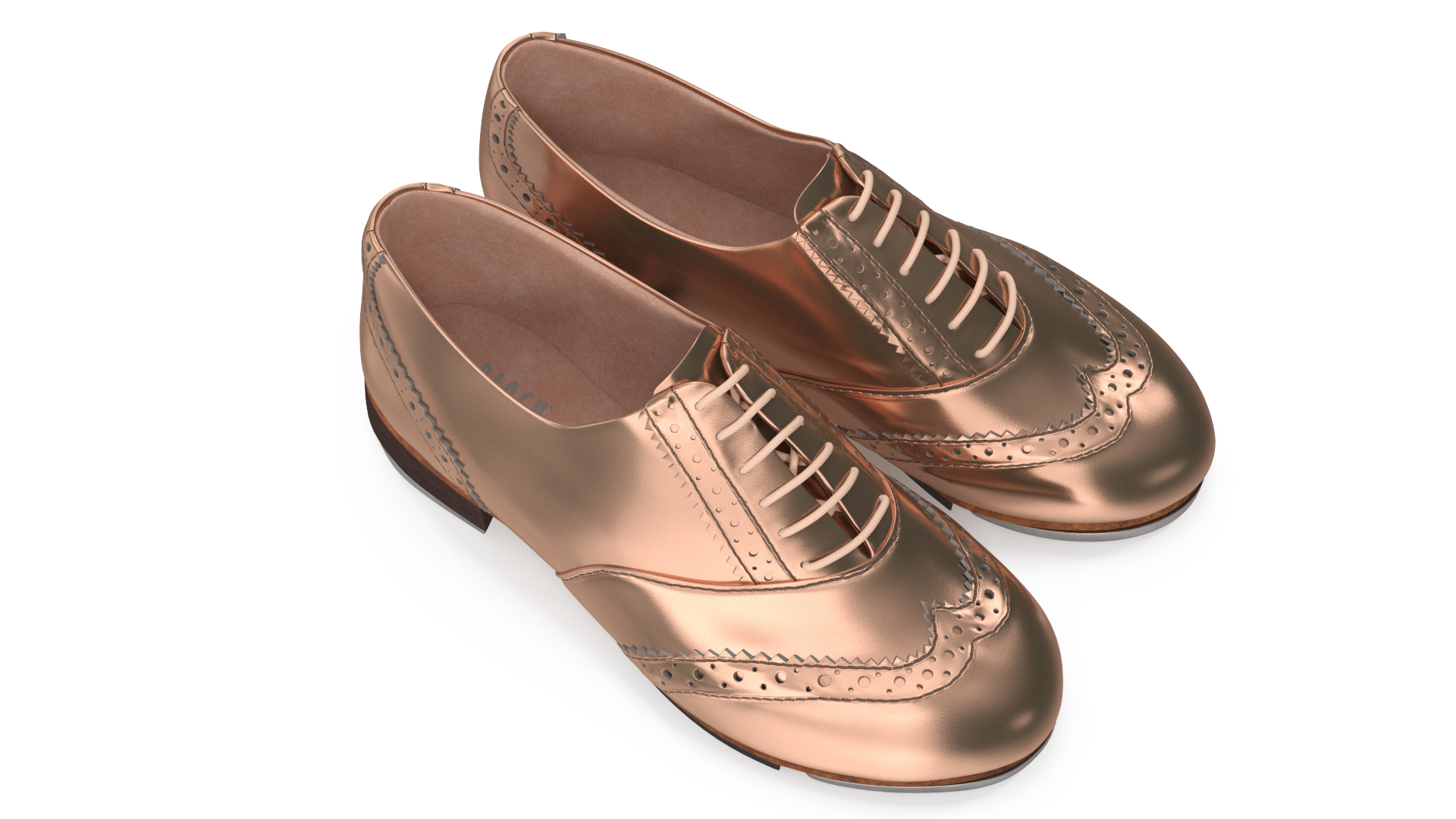 Gold Tap Shoes 3D model