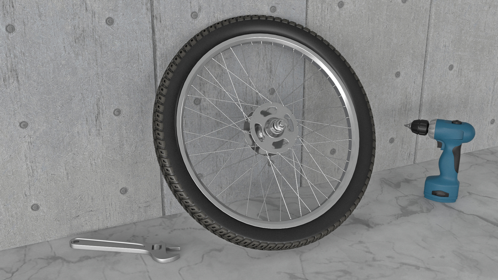 3D Bicycle Wheel model