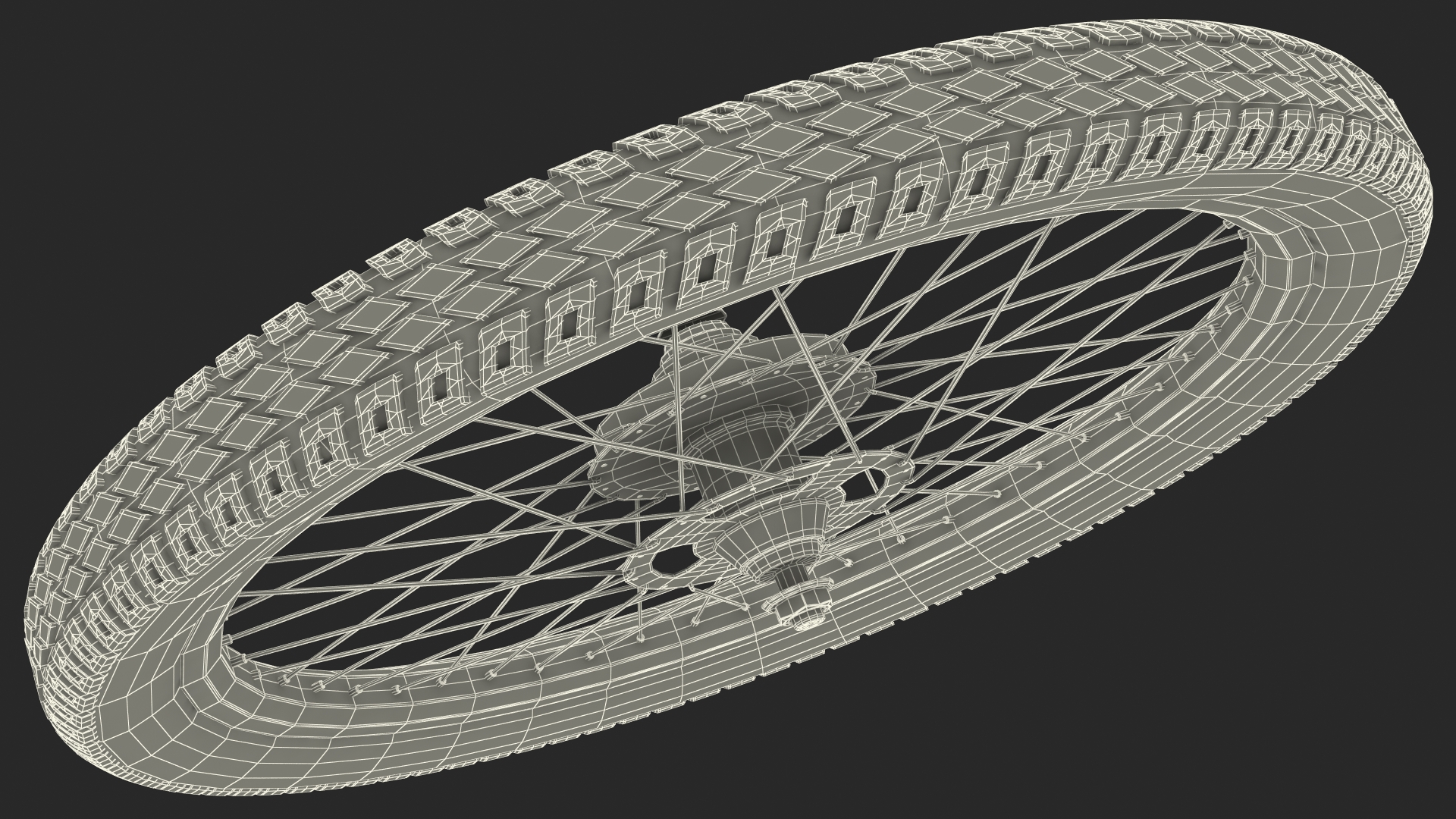 3D Bicycle Wheel model