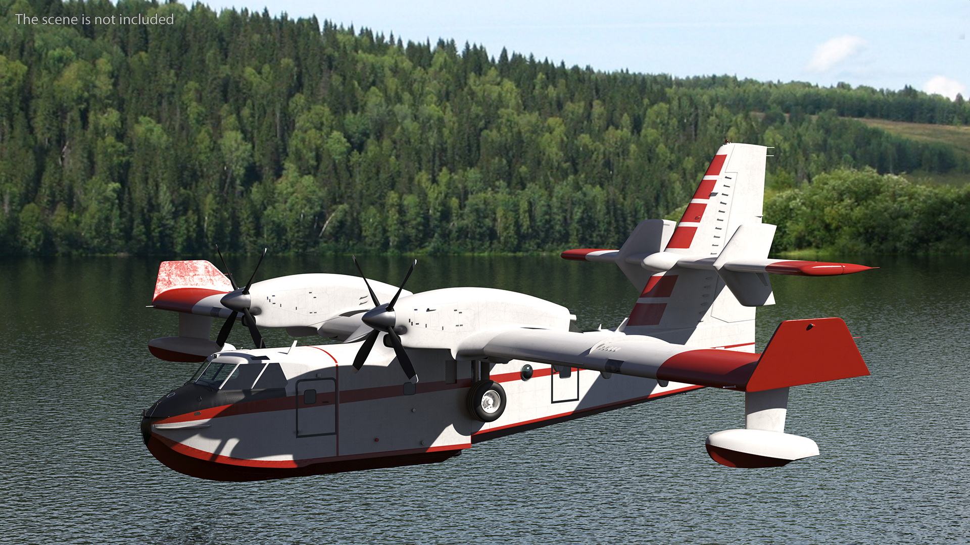 3D Amphibious Aircraft Flight