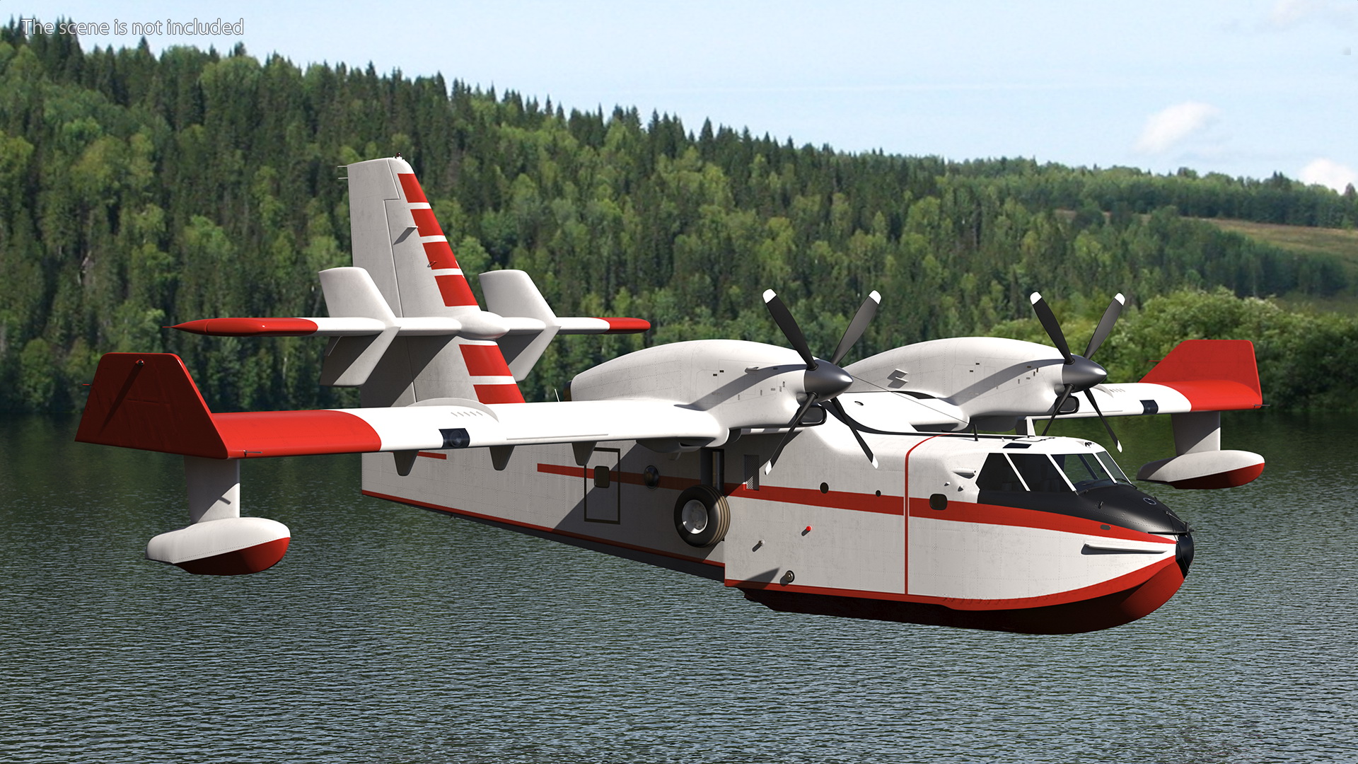 3D Amphibious Aircraft Flight