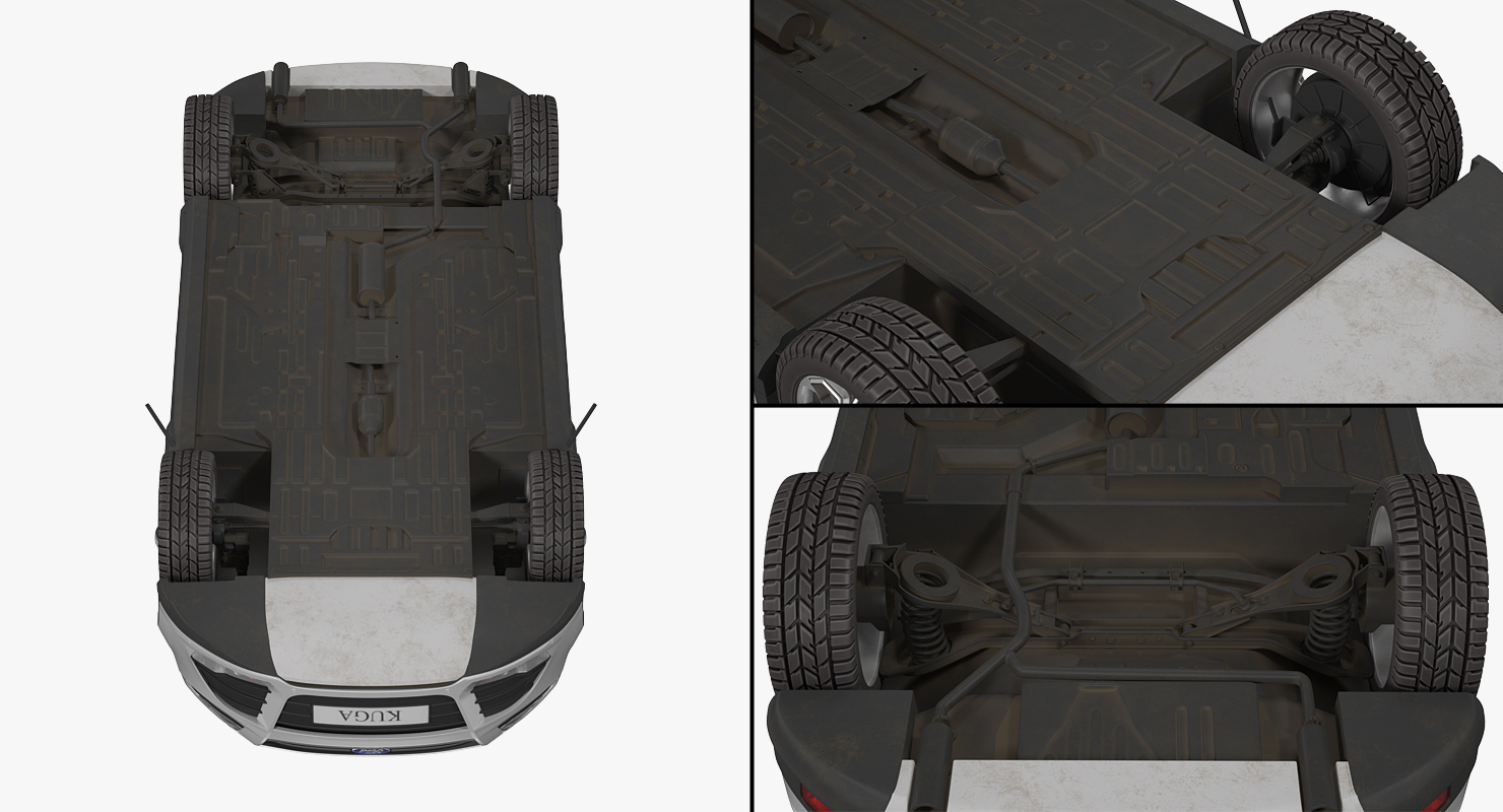 3D Ford Kuga FWD 2016 model