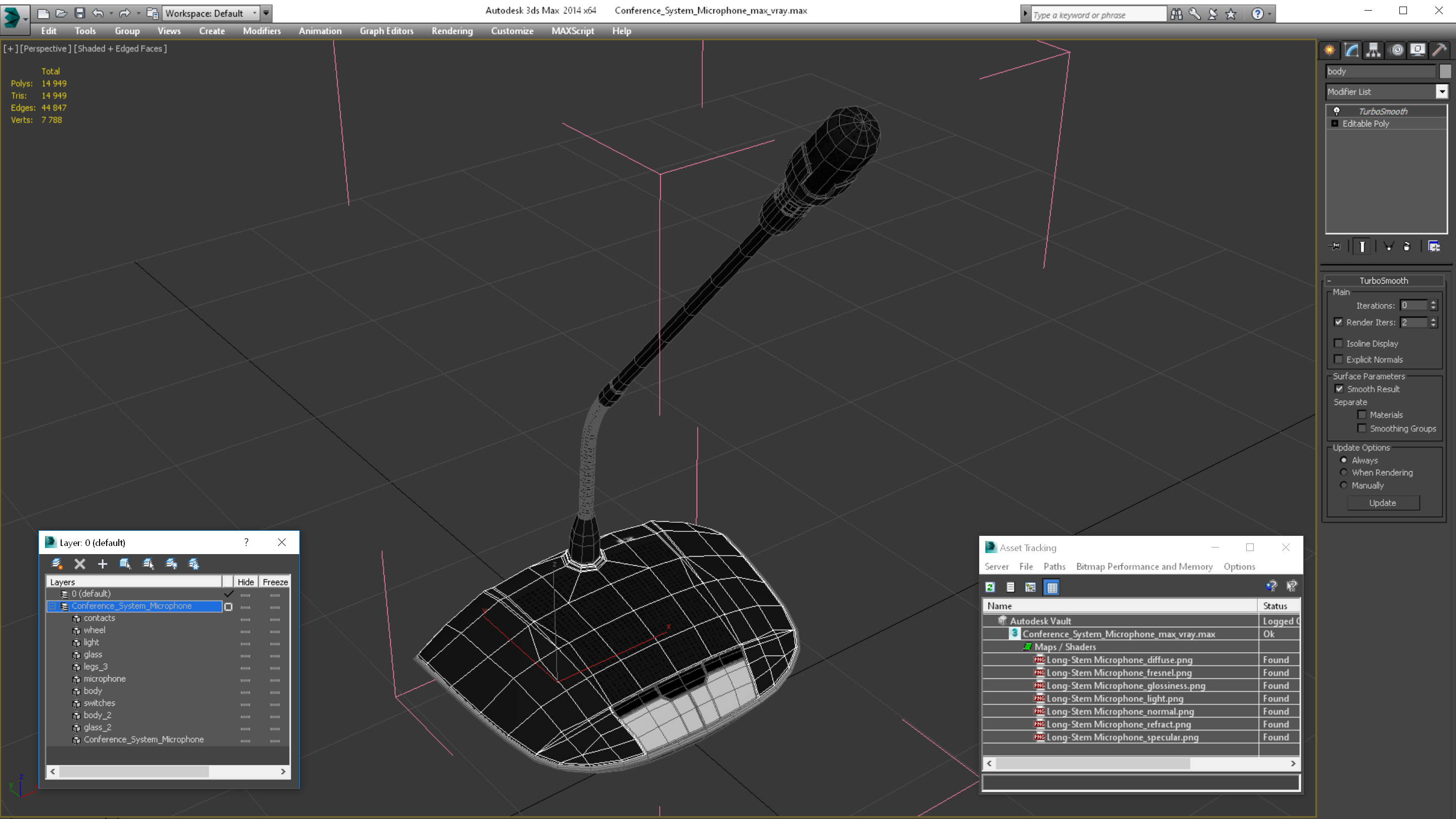 3D Conference System Microphone model