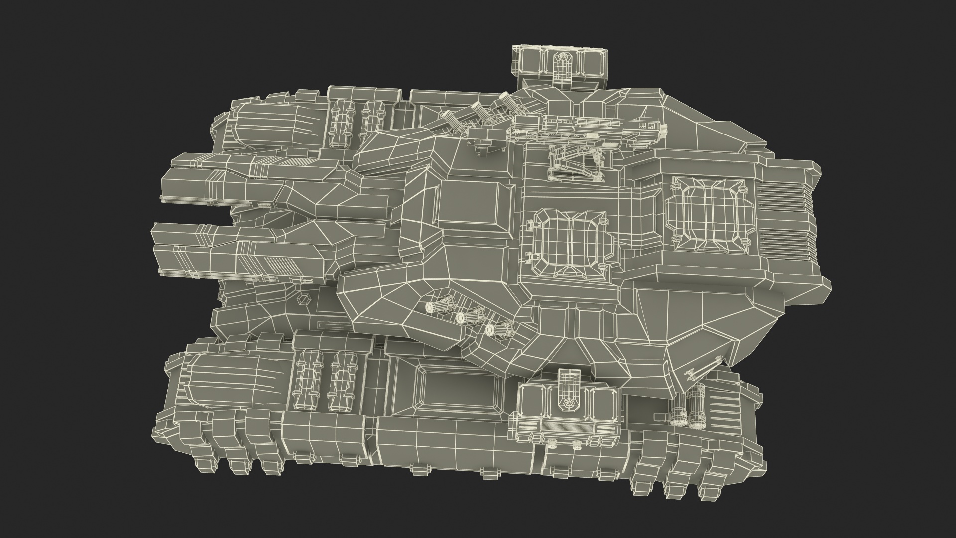 3D Fantastic Heavy Tank White